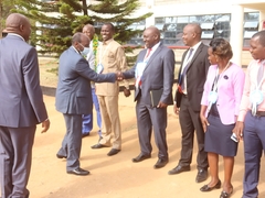 Arrival of Tsc Chairman Jamleck Muturi